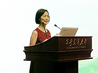 Prof. Wong Suk-ying, Associate Vice-President of CUHK ,delivers a keynote presentation